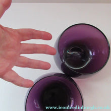 Load image into Gallery viewer, 19th Century Amethyst or Purple Hand Blown Glass Finger Bowl c 1830
