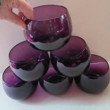 Load image into Gallery viewer, 19th Century Amethyst or Purple Hand Blown Glass Finger Bowl c 1830
