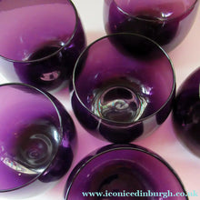 Load image into Gallery viewer, 19th Century Amethyst or Purple Hand Blown Glass Finger Bowl c 1830
