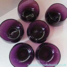 Load image into Gallery viewer, 19th Century Amethyst or Purple Hand Blown Glass Finger Bowl c 1830
