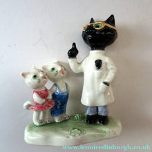 Load image into Gallery viewer, 1950s 1960s Goebel Comical Cats Doctor or Dentist with Patients Alert Staehle
