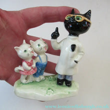 Load image into Gallery viewer, 1950s 1960s Goebel Comical Cats Doctor or Dentist with Patients Alert Staehle
