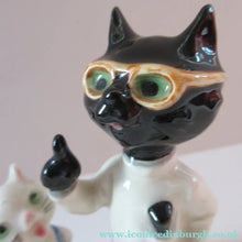 Load image into Gallery viewer, 1950s 1960s Goebel Comical Cats Doctor or Dentist with Patients Alert Staehle
