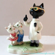 Load image into Gallery viewer, 1950s 1960s Goebel Comical Cats Doctor or Dentist with Patients Alert Staehle
