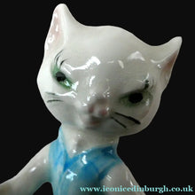 Load image into Gallery viewer, 1960s Goebel Comical Lady Cat with Umbrella Designed by Albert Staehle
