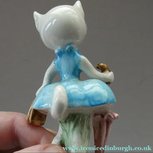 Load image into Gallery viewer, 1960s Goebel Comical Lady Cat with Umbrella Designed by Albert Staehle
