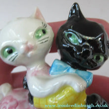 Load image into Gallery viewer, 1960s 1950s Goebel Figurine Comical Dancing Cats by Albert Staehle1960s Goebel Comical Cat Figurine Albert Staehle
