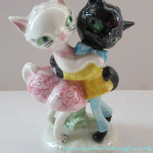 Load image into Gallery viewer, 1960s 1950s Goebel Figurine Comical Dancing Cats by Albert Staehle1960s Goebel Comical Cat Figurine Albert Staehle

