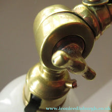 Load image into Gallery viewer, Antique Brass GEC Desk Lamp Pump Lamp Rewired
