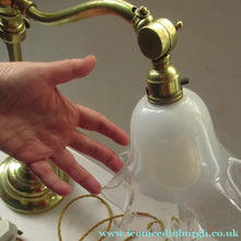 Load image into Gallery viewer, Antique Brass GEC Desk Lamp Pump Lamp Rewired
