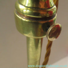 Load image into Gallery viewer, Antique Brass GEC Desk Lamp Pump Lamp Rewired
