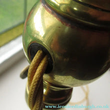 Load image into Gallery viewer, Antique Brass GEC Desk Lamp Pump Lamp Rewired
