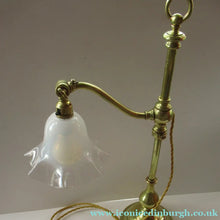 Load image into Gallery viewer, Antique Brass GEC Desk Lamp Pump Lamp Rewired
