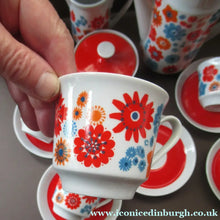 Load image into Gallery viewer, 1960s German Flower Power Porcelain Coffee Set
