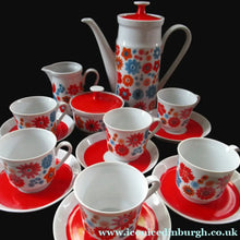 Load image into Gallery viewer, 1960s German Flower Power Porcelain Coffee Set
