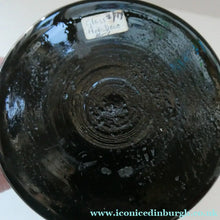 Load image into Gallery viewer,  FRENCH Art Deco HEM Black Glass Vase by Michel Herman : 10 3/4 inches
