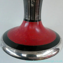 Load image into Gallery viewer,  FRENCH Art Deco HEM Black Glass Vase by Michel Herman : 10 3/4 inches
