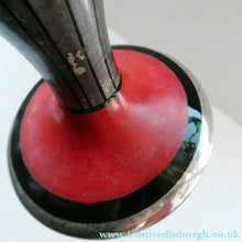 Load image into Gallery viewer,  FRENCH Art Deco HEM Black Glass Vase by Michel Herman : 10 3/4 inches
