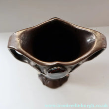 Load image into Gallery viewer, Fabulous LARGE 1900s Antique BRETBY ’Copperette’ Art Nouveau Vase with Jewelled Cabochons - British Ceramics
