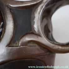 Load image into Gallery viewer, Fabulous LARGE 1900s Antique BRETBY ’Copperette’ Art Nouveau Vase with Jewelled Cabochons - British Ceramics
