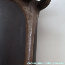 Load image into Gallery viewer, Fabulous LARGE 1900s Antique BRETBY ’Copperette’ Art Nouveau Vase with Jewelled Cabochons - British Ceramics
