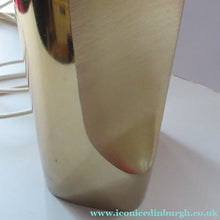 Load image into Gallery viewer, Huge Space Age 1960s Desk or Table Lamp. Two Tone Gold Coloured Metal
