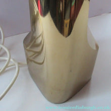 Load image into Gallery viewer, Huge Space Age 1960s Desk or Table Lamp. Two Tone Gold Coloured Metal
