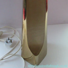 Load image into Gallery viewer, Huge Space Age 1960s Desk or Table Lamp. Two Tone Gold Coloured Metal

