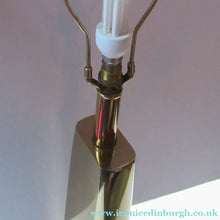 Load image into Gallery viewer, Huge Space Age 1960s Desk or Table Lamp. Two Tone Gold Coloured Metal
