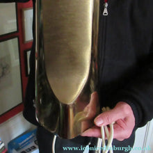 Load image into Gallery viewer, FABULOUS Substantial Vintage Late 1960s / Early 1970s Skyscraper Gold-Tone Metal Table Lamp - Vintage Table Lamp
