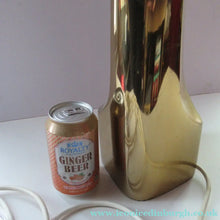 Load image into Gallery viewer, Huge Space Age 1960s Desk or Table Lamp. Two Tone Gold Coloured Metal
