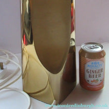 Load image into Gallery viewer, Huge Space Age 1960s Desk or Table Lamp. Two Tone Gold Coloured Metal
