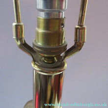 Load image into Gallery viewer, Huge Space Age 1960s Desk or Table Lamp. Two Tone Gold Coloured Metal
