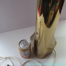 Load image into Gallery viewer, Huge Space Age 1960s Desk or Table Lamp. Two Tone Gold Coloured Metal
