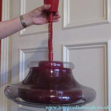 Load image into Gallery viewer, Vintage 1960s Italian Space Age Flying Saucer Pull Down LIght Shade
