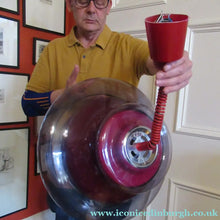 Load image into Gallery viewer, Vintage 1960s Italian Space Age Flying Saucer Pull Down LIght Shade

