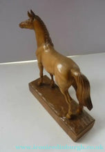 Load image into Gallery viewer, FAUST LANG (1887 - 1983) Rare Carved Miniature Figure of a Horse. Incised signature on the base - Wooden Sculpture
