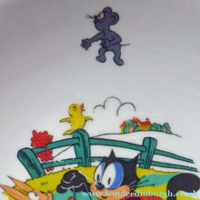 Load image into Gallery viewer, FELIX the CAT Shallow Bowl. RARE Vintage 1960s German Wintering Pottery Dish
