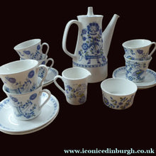 Load image into Gallery viewer, FIGGJO FLINT 1960s Norwegian Turi LOTTE Complete Coffee Set. Pot, Milk and Sugar, Six Cups and Saucers
