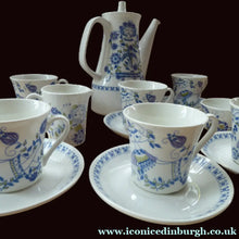 Load image into Gallery viewer, FIGGJO FLINT 1960s Norwegian Turi LOTTE Complete Coffee Set. Pot, Milk and Sugar, Six Cups and Saucers
