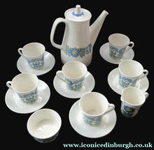 Load image into Gallery viewer, FIGGJO FLINT 1960s Norwegian Turi LOTTE Tor Viking Complete Coffee Set. Pot, Milk and Sugar, Six Cups and Saucers
