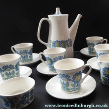 Load image into Gallery viewer, FIGGJO FLINT 1960s Norwegian Turi LOTTE Tor Viking Complete Coffee Set. Pot, Milk and Sugar, Six Cups and Saucers

