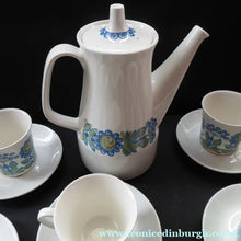 Load image into Gallery viewer, FIGGJO FLINT 1960s Norwegian Turi LOTTE Tor Viking Complete Coffee Set. Pot, Milk and Sugar, Six Cups and Saucers

