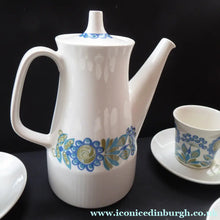 Load image into Gallery viewer, FIGGJO FLINT 1960s Norwegian Turi LOTTE Tor Viking Complete Coffee Set. Pot, Milk and Sugar, Six Cups and Saucers
