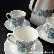 Load image into Gallery viewer, FIGGJO FLINT 1960s Norwegian Turi LOTTE Tor Viking Complete Coffee Set. Pot, Milk and Sugar, Six Cups and Saucers
