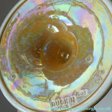 Load image into Gallery viewer, Fine 1930s RUSKIN POTTERY Candlestick with Yellow and Pale Blue Lustre Glazes
