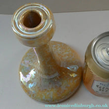 Load image into Gallery viewer, Fine 1930s RUSKIN POTTERY Candlestick with Yellow and Pale Blue Lustre Glazes
