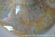 Load image into Gallery viewer, Fine 1930s RUSKIN POTTERY Candlestick with Yellow and Pale Blue Lustre Glazes
