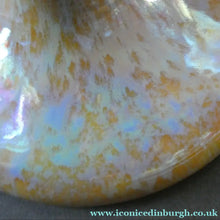 Load image into Gallery viewer, Fine 1930s RUSKIN POTTERY Candlestick with Yellow and Pale Blue Lustre Glazes
