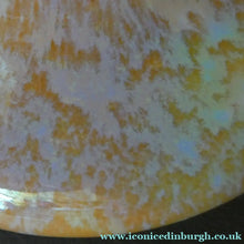 Load image into Gallery viewer, Fine 1930s RUSKIN POTTERY Candlestick with Yellow and Pale Blue Lustre Glazes
